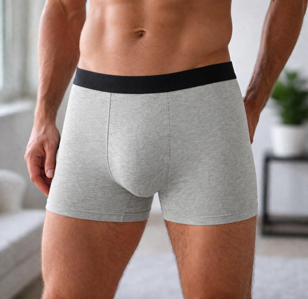 Caleçon Le Grand-Pere Panda Grain - Humour Boxer Gris Idée Cadeau