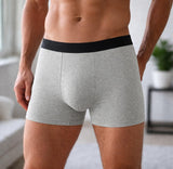Caleçon Karim Panda Grain - Humour Boxer Gris Idée Cadeau