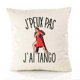 Housse de Coussin Premium Tango verson Blanc - Coton Canvas Fairtrade Beige Idée Cadeau Décoration Canapé