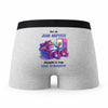 Caleçon Jean-Baptiste Atteindre Le Frigo sans Transpirer - Humour Boxer Gris Cadeau