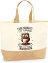 Sac Jute L'Aide-soignante Chouette grain