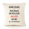 Housse de Coussin Premium Gwladys ça n'existe Pas - Coton Canvas Fairtrade Beige Idée Cadeau Décoration Canapé 40x40