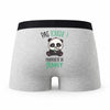 Caleçon Anny Pas Touche Panda - Humour Boxer Gris Idée Cadeau