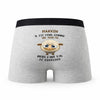 Caleçon Marvin Agneau - Humour Boxer Gris Idée Cadeau