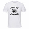 Maillot de Sport Homme Karate J'peux Pas - T-Shirt Respirant Polyester Manches Courtes - Cadeau Sportif Anniversaire Noël Fête des Pères