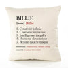 Housse de Coussin Premium Billie Définition - Coton Canvas Fairtrade Beige Idée Cadeau Décoration Canapé