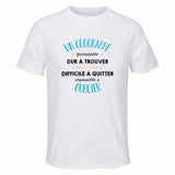 Maillot de Sport Homme pour Un Geographe Formidable Blanc - T-Shirt Respirant Polyester Manches Courtes - Cadeau Sportif Anniversaire Noël Fête des Pères
