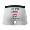 Caleçon Ismael ça n'existe Pas Homme - Humour Boxer Gris Idée Cadeau