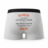 Caleçon Un Martial Aussi Génial - Humour Boxer Gris Idée Cadeau