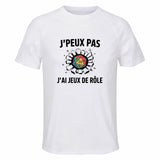 Maillot de Sport Homme Jeux De Role J'peux Pas - T-Shirt Respirant Polyester Manches Courtes - Cadeau Sportif Anniversaire Noël Fête des Pères