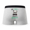 Caleçon Jeremy Pas Touche Panda - Humour Boxer Gris Idée Cadeau