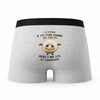 Caleçon Le Tuteur Agneau - Humour Boxer Gris Idée Cadeau
