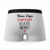 Caleçon Beau-Papa Parfait de la Tête aux Pieds - Humour Boxer Gris Cadeau