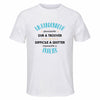 Maillot de Sport Homme pour Un Randonneur Formidable Blanc - T-Shirt Respirant Polyester Manches Courtes - Cadeau Sportif Anniversaire Noël Fête des Pères