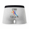 Caleçon Courir - Humour Boxer Gris Passion Idée Cadeau