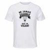 Maillot de Sport Homme Volant Septuagenaire - T-Shirt Respirant Polyester Manches Courtes - Cadeau Sportif Anniversaire Noël Fête des Pères