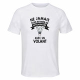 Maillot de Sport Homme Volant Septuagenaire - T-Shirt Respirant Polyester Manches Courtes - Cadeau Sportif Anniversaire Noël Fête des Pères