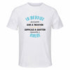 Maillot de Sport Homme pour Un Infirmier Formidable Blanc - T-Shirt Respirant Polyester Manches Courtes - Cadeau Sportif Anniversaire Noël Fête des Pères