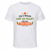Maillot de Sport Homme Meilleur Chef de Projet Super Pouvoir Cadeau Anniversaire Noël Fête des Pères T-Shirt Respirant Polyester