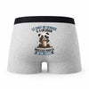 Caleçon Le Chef De Service Panda Grain - Humour Boxer Gris Idée Cadeau