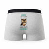 Caleçon Muriel la Plus Chouette - Humour Boxer Gris Idée Cadeau