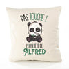Housse de Coussin Premium Alfred Pas Touche Panda - Coton Canvas Fairtrade Beige Idée Cadeau Décoration Canapé 40x40