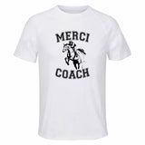 Maillot de Sport Homme pour Merci Equitation Coach - T-Shirt Respirant Polyester Manches Courtes - Cadeau Sportif Anniversaire Noël Fête des Pères