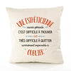 Housse de Coussin Premium Une Esthéticienne Aussi géniale - Coton Canvas Fairtrade Beige Idée Cadeau Décoration Canapé
