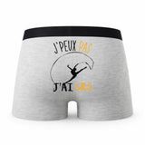 Caleçon Grs - Humour Boxer Gris Idée Cadeau Passion
