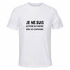 Maillot de Sport Homme Ni pour Ni Contre - T-Shirt Respirant Polyester Manches Courtes - Cadeau Sportif Anniversaire Noël Fête des Pères