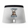 Caleçon Le Maitre-Chien Panda Grain - Humour Boxer Gris Idée Cadeau