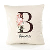 Housse de Coussin Premium Bénédicte Lettre - Coton Canvas Fairtrade Beige Idée Cadeau Décoration Canapé