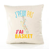 Housse de Coussin Premium Basket Version Blanc - Coton Canvas Fairtrade Beige Idée Cadeau Décoration Canapé