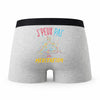 Caleçon Meditation - Humour Boxer Gris Idée Cadeau Passion