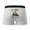 Caleçon Livres - Humour Boxer Gris Passion Idée Cadeau