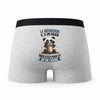 Caleçon Le Bucheron Panda Grain - Humour Boxer Gris Idée Cadeau