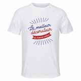 Maillot de Sport Homme Decorateur Meilleur Monde - T-Shirt Respirant Polyester Manches Courtes - Cadeau Sportif Anniversaire Noël Fête des Pères