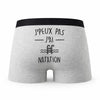 Caleçon J_Peux Pas Natation - Humour Boxer Gris Idée Cadeau Passion