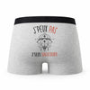 Caleçon Signe Sagittaire - Humour Boxer Gris Idée Cadeau Passion