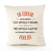 Housse de Coussin Premium Un Titouan Aussi génial - Coton Canvas Fairtrade Beige Idée Cadeau Décoration Canapé