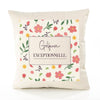 Housse de Coussin Femme Golfeuse exceptionnelle Motif Floral déco Salon canapé Chambre Cadeau Femme Anniversaire noël Coussin décoratif Motif Floral
