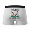 Caleçon Danse De Couple - Humour Boxer Gris Idée Cadeau Passion