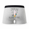 Caleçon Planche A Voile - Humour Boxer Gris Idée Cadeau Passion