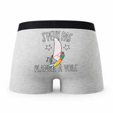 Caleçon Planche A Voile - Humour Boxer Gris Idée Cadeau Passion