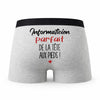 Caleçon Informaticien Parfait de la Tête aux Pieds - Humour Boxer Gris Cadeau