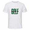 Maillot de Sport Homme Golf Minimaliste - T-Shirt Respirant Polyester Manches Courtes - Cadeau Sportif Anniversaire Noël Fête des Pères