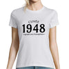 Cuvée 1948 Grand cru d'exception | T-Shirt Anniversaire Femme année de Naissance
