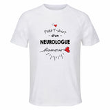 Maillot de Sport Homme Neurologue Damour - T-Shirt Respirant Polyester Manches Courtes - Cadeau Sportif Anniversaire Noël Fête des Pères