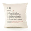 Housse de Coussin Premium Lia Définition - Coton Canvas Fairtrade Beige Idée Cadeau Décoration Canapé 40x40