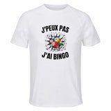 Maillot de Sport Homme Bingo J'peux Pas - T-Shirt Respirant Polyester Manches Courtes - Cadeau Sportif Anniversaire Noël Fête des Pères